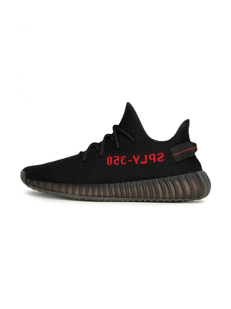 ⁦Yeezy Boost 350 V2 "Black/Red" sneakers⁩ - الصورة ⁦2⁩