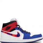 Air Jordan Mid 1 multicolor swoosh