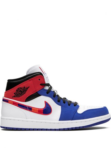 Air Jordan Mid 1 multicolor swoosh