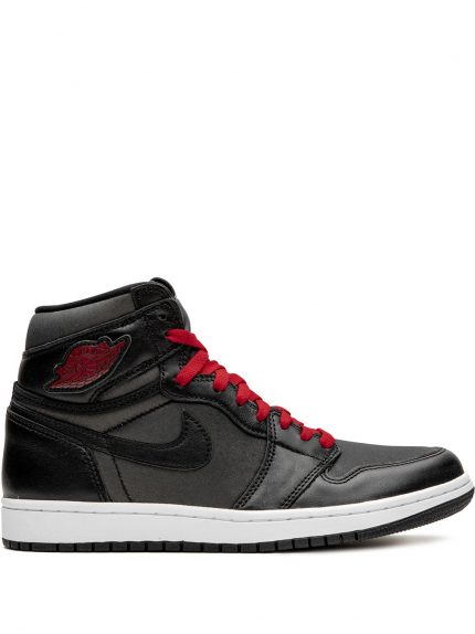 Air Jordan 1 Retro High OG black satin/gym red