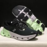 حذاء On Running اون رانينج اسود اخضر